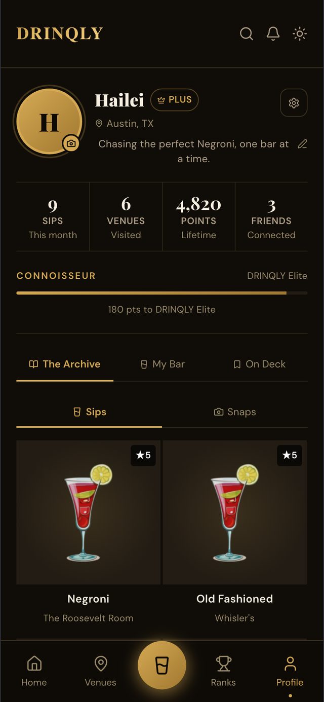 The Drink Story photo grid